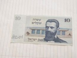Israel-10 SHEKEL-BENJAMIN ZE'EV HERZL-(1978-79)-(BLACK-NUMBER)-(411)-(6462085194)-xxf Good-bank Note - Israel