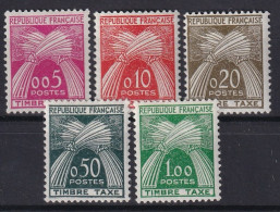 FRANCE 1960 - MNH - YT 90-94 - Timbres Taxe  - 1960-.... Neufs