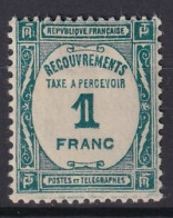 FRANCE 1927/31 - MLH - YT 60 - Timbre Taxe  - 1960-.... Mint/hinged