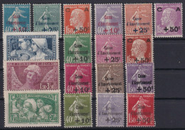 FRANCE 1927+ - MLH - YT 246-256, 266-269, 275-277 - Caisse D'Amortissement - Nuevos