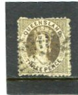 AUSTRALIA/QUEENSLAND - 1871  3d  BROWN  WMK SMALL STAR  FINE  USED   SG 67 - Gebruikt