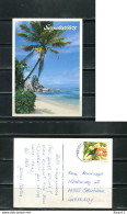K18140)Ansichtskarte: Seychellen, Strandpanorama, Gelaufen 1998 - Seychellen