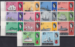 GIBRALTAR 1967 - MNH - Mi 188-201 - Complete Set! - Gibilterra