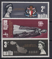 MALTA 1966 - MNH - Mi 367-369 - Malta