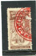 AUSTRALIA/QUEENSLAND - 40s  DUTY STAMP  USED - Usati