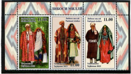 Tajikistan 2023 . National Clothes. 3v. - Tayikistán