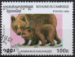 CAMBOGIA, 1996 Brown Bear (Ursus Arctos) CTO - Cambodge