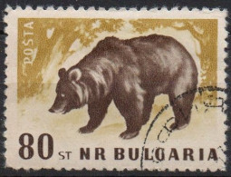 BULGARIA, 1958  Orso Bruno USATO CTO - Gebruikt
