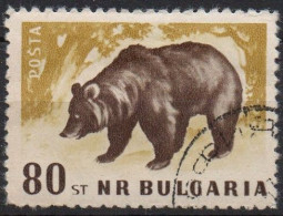 BULGARIA, 1958  Orso Bruno USATO CTO - Usados