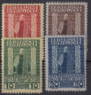 AUSTRIAN LEVANTE 1908 - MNH - ANK 58-61 - Eastern Austria