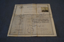 Ancien Passeport Français De 1926,pour Collection, 12,5 Cm. Sur 9 Cm. - Historische Dokumente