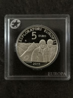 5 EUROS BE ARGENT 2011 EXPLORATEURS EUROPEENS SAINT MARIN SAN MARINO 10000 EX. / SILVER EURO - San Marino