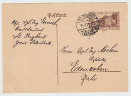 Entier Carte Postale  40 Cts  Brun Sur Chamois Clair . Oblitérée 1929 - Postwaardestukken