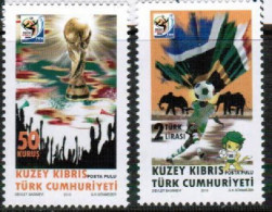 2010 - FOOTBALL - FIFA - SOUTH AFRICA - TURKISH CYPRIOT STAMPS - STAMPS - UMM - 2010 – Afrique Du Sud