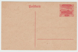 Entier Carte Postale 40 Pf Carmin Sur Chamois . Neuve . - Ganzsachen