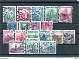 H4022)CSSR 342 - 359 Gest., Jahrgang 1936 Kpl. - Used Stamps