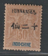 YUNNANFOU - N°9 * (1903-04) 30c Brun - Nuevos