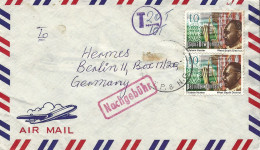 Papua New Guinea 1976 Rabaul Hunter Underfranked Taxed Cover - Papouasie-Nouvelle-Guinée