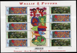 Wallis & Futuna Timbres-Poste N° 826** & 827** Feuille De 5 Paires Neuves Sans Charnières TB Cote : 29€50 - Nuevos