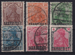 SAARGEBIET 1920 - Canceled/MLH - Mi 44-49 - Used Stamps