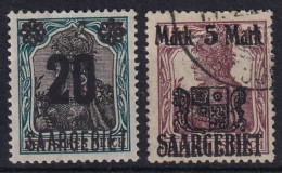 SAARGEBIET 1921 - Canceled/MLH - Mi 50, 51 - Used Stamps