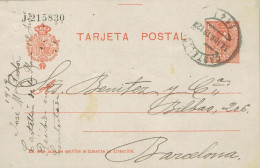 53048. Entero Postal CASTELLON 1912, 10 Cts Alfonso XIII Medallon, Num 49n - 1850-1931