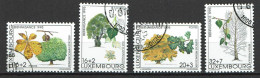 Luxembourg 1995 - YT 1330/1333 - Indigenous Trees, Les Arbres De Nos Régions - Gebraucht