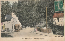 CARTE POSTALE ORIGINALE ANCIENNE COULEUR : GIF SUR YVETTE AVENUE DE GRIGNON ANIMEE ESSONNE (91) - Gif Sur Yvette