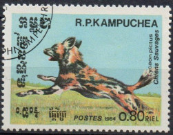 CAMBOGIA, 1984 Maned Wolf (Chrysocyon Brachyurus) USATO CTO - Cambodge