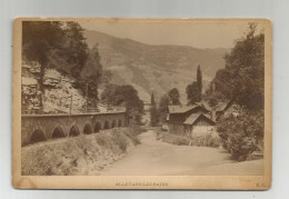 Photographie 38 Isère Allevard Les Bains Pont Moulin Ligne Grésivaudan Savoie  Photo Format  Cabinet 16,5x11 Cm Env - Anciennes (Av. 1900)