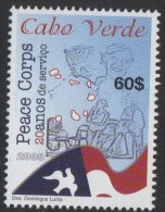 Cabo Verde 2008 Mi. 938 Corpo Da Paz Peace Corps Dove Colombe Friedenstaube Corps De La Paix 1 Val MNH - Isola Di Capo Verde