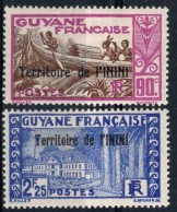 ININI Timbres-Poste N°41* & 46* Neufs Charnières TB Cote : 2€25 - Nuovi