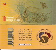 SOUTH AFRICA, 1998, Booklet 55,  Antelopes - Kruger National Park - Carnets