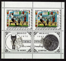 TCHAD   BF  * *   SURCHARGE   Cup  1974  Jo 1972   Fussball  Soccer  Football  Coupe - 1974 – Alemania Occidental