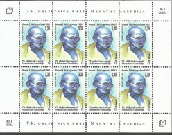 BHHB 2023-01 75 YEARS OF THE DEATH OF MOHATMA GHANDI, BOSNA AND HERZEGOVINA-HERZEGBOSNA CROAT, MS, MNH - Mahatma Gandhi