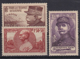 FRANCE 1940 - MLH - YT 454-456 - Unused Stamps
