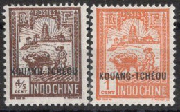 KOUANG TCHEOU Timbres-poste N°76* & 77* Neufs Charnières TB Cote 1.75€ - Nuovi