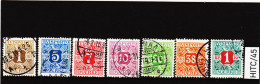 HITC/45  DÄNEMARK 1907 VERRECHNUNGSMARKEN Michl 1/8  "OHNE 7"  Used / Gestempelt   ZÄHNUNG SIEHE ABBILDUNG - Used Stamps