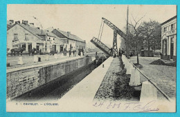 * Chatelet (Hainaut - La Wallonie) * (Phot H. Bertels, Nr 7) L'écluse, AXA, Canal, Quai, Pont, Bridge, Animée, Unique - Châtelet