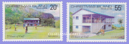 CHRISTMAS ISLAND 1980  GOLF CLUB  SG 120-121  U.M. - Christmas Island