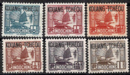 KOUANG TCHEOU Timbres-poste N°97* à 102* Neufs Charnières TB Cote 2.50€ - Unused Stamps