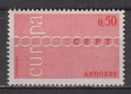 Europa/Cept , Fr. Andorra 232 , Xx  (U 6153) - 1971