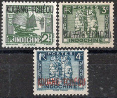 KOUANG TCHEOU Timbres-poste N°103* à 105* Neufs Charnières TB Cote 3.00€ - Unused Stamps