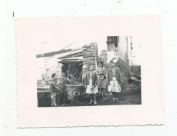 Photographie 05 Hautes Alpes L'échalp 1954 Ruines Maison Nommée Et Enfants ...description Au Dos Photo 11x8,4 Cm Env - Lieux