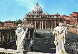 ST. PETER'S SQUARE, BASILICA, ARCHITECTURE, STATUES, BUSES, VATICAN - Vatican