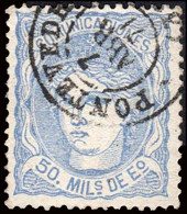 Pontevedra - Edi O 107 - 50 Milm.- Mat Fech. Tp. II "Pontevedra" - Used Stamps