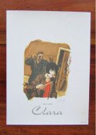 Ex Libris De CLara Tome 3 " La Disparue " Et Signé Par CHAUZY - Illustratori A - C