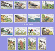 CHRISTMAS ISLAND 1982-1983  BIRDS  DEFINITIVE STAMPS  SG 152-167  U.M. - Christmas Island