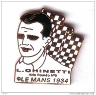 L272 Pin's Rallye LE MANS 34 Vainqueur CHINETTI ETANCELIN EGF ALFA ROMEO PILOTE Achat Immédiat - Alfa Romeo