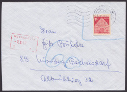 P72, Ganzsachenausschnitt Als EF, Bedarfsbrief, Nachgebühr - Cartes Postales - Oblitérées